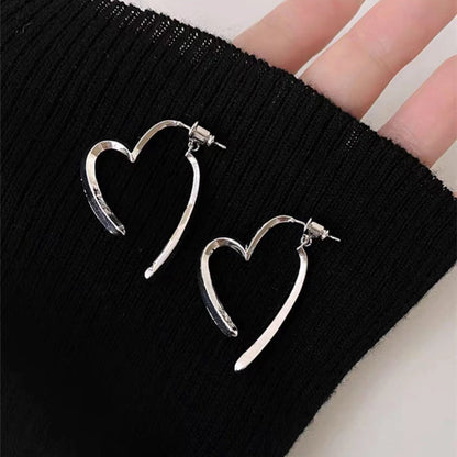 Sterling Silver Heart Design Earrings